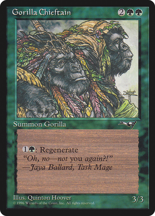 Gorilla Chieftain (2 Gorillas) (ALL-078) - Alliances