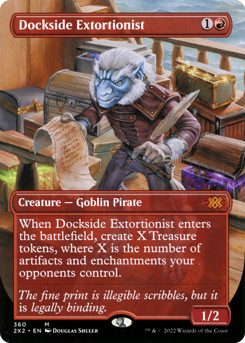 Dockside Extortionist (Borderless) (2X2-360) - Double Masters 2022 Foil