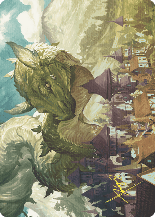 Beanstalk Wurm // Beanstalk Wurm (AWOE-023) - Wilds of Eldraine Art Series (Borderless)
