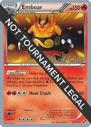 Emboar (David Cohen) 020  World Championship Decks - Rare