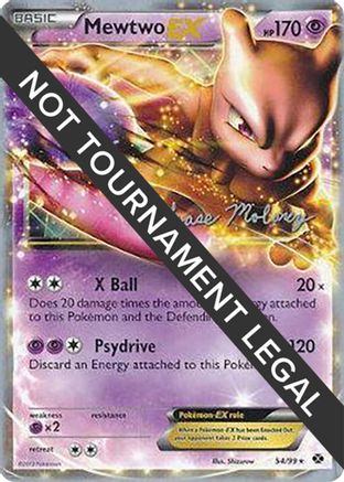 Mewtwo EX - 2012 (Chase Moloney) 054/99  World Championship Decks - Ultra Rare