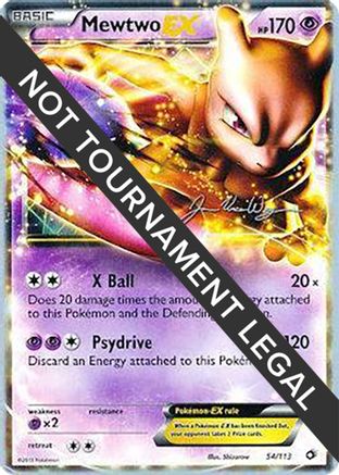 Mewtwo EX - 2015 (Jacob Van Wagner) 054/113  World Championship Decks - Ultra Rare