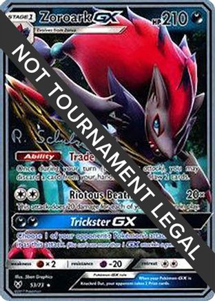 Zoroark GX - 2018 (Robin Schulz) 053/73  World Championship Decks - Ultra Rare