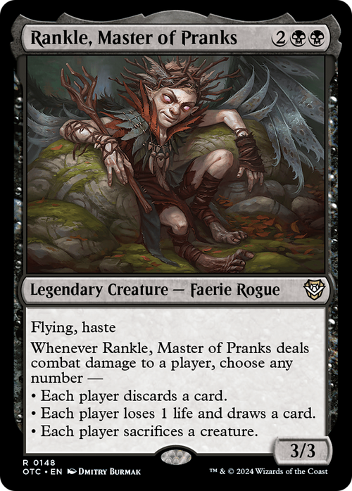Rankle, Master of Pranks (OTC-148) - Outlaws of Thunder Junction Commander