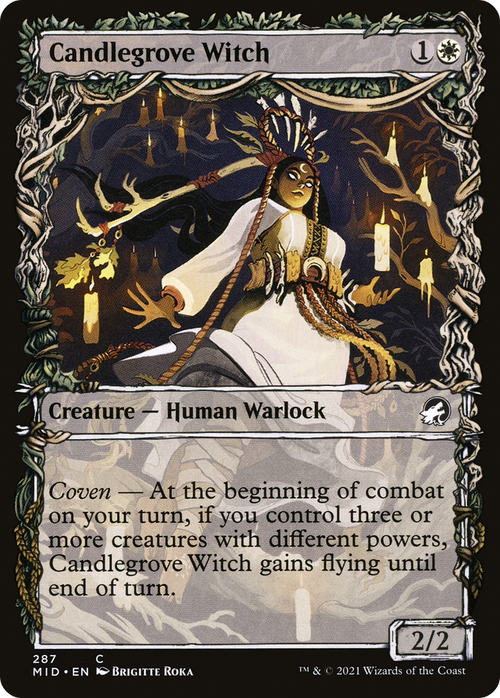 Candlegrove Witch (Showcase) (MID-287) - Innistrad: Midnight Hunt: (Showcase)