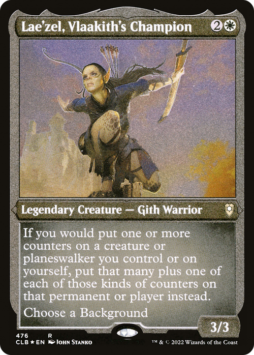 Lae'zel, Vlaakith's Champion (Foil Etched) (CLB-476) - Commander Legends: Battle for Baldur's Gate Foil