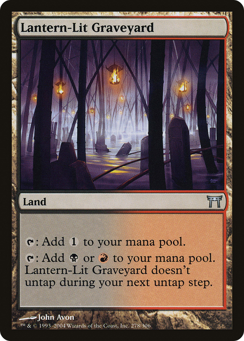Lantern-Lit Graveyard (CHK-278) - Champions of Kamigawa