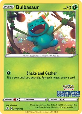 Bulbasaur (Illustration Contest 2022)  SWSH Sword & Shield Promo Cards - Promo