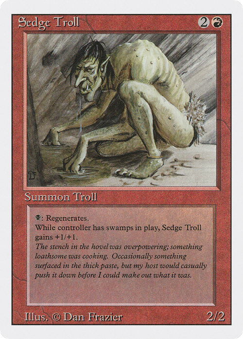 Sedge Troll (3ED-) - Revised Edition