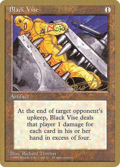 Black Vise - 1996 Mark Justice (4ED) (WCD-) - Pro Tour Collector Set