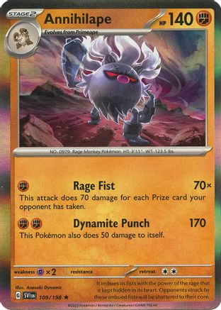 Annihilape 109  - Holofoil SV01 Scarlet & Violet Base Set - Rare