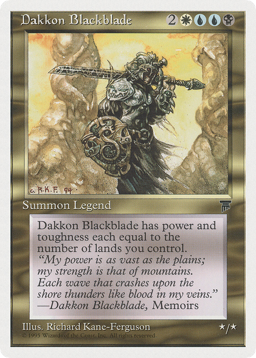 Dakkon Blackblade (CHR-) - Chronicles