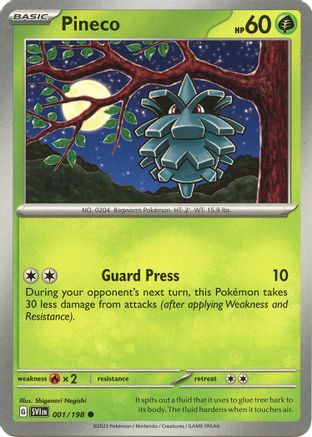 Pineco 001  SV01 Scarlet & Violet Base Set - Common