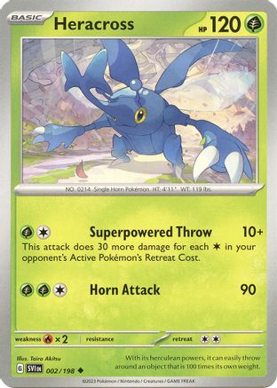 Heracross 002  SV01 Scarlet & Violet Base Set - Uncommon