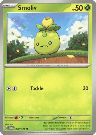 Smoliv 020/198  SV01 Scarlet & Violet Base Set - Common