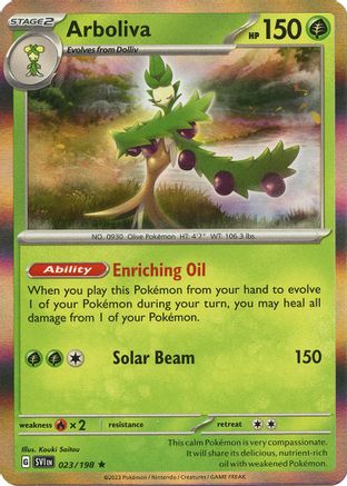 Arboliva 023  - Holofoil SV01 Scarlet & Violet Base Set - Rare