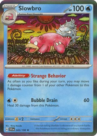 Slowbro 043  - Reverse Holofoil SV01 Scarlet & Violet Base Set - Rare