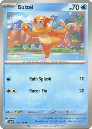 Buizel 046  - Reverse Holofoil SV01 Scarlet & Violet Base Set - Common