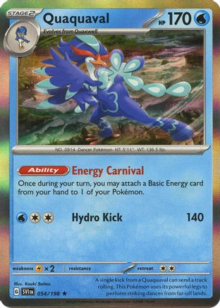 Quaquaval 054  - Reverse Holofoil SV01 Scarlet & Violet Base Set - Rare