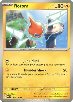 Rotom 070/198  SV01 Scarlet & Violet Base Set - Common