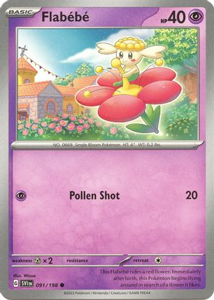 Flabebe 091  SV01 Scarlet & Violet Base Set - Common