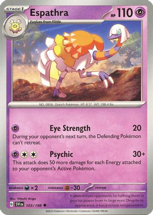 Espathra 103  - Reverse Holofoil SV01 Scarlet & Violet Base Set - Uncommon