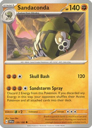Sandaconda 120  SV01 Scarlet & Violet Base Set - Uncommon