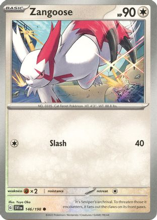Zangoose 146/198  SV01 Scarlet & Violet Base Set - Common