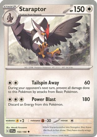 Staraptor 150  - Reverse Holofoil SV01 Scarlet & Violet Base Set - Uncommon