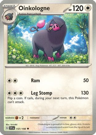 Oinkologne 157  - Reverse Holofoil SV01 Scarlet & Violet Base Set - Uncommon