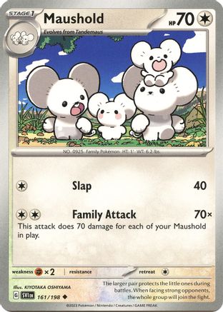 Maushold 161  - Reverse Holofoil SV01 Scarlet & Violet Base Set - Uncommon
