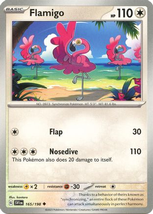 Flamigo 165  - Reverse Holofoil SV01 Scarlet & Violet Base Set - Uncommon