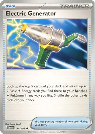Electric Generator 170  - Reverse Holofoil SV01 Scarlet & Violet Base Set - Uncommon