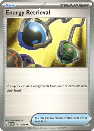 Energy Retrieval 171  - Reverse Holofoil SV01 Scarlet & Violet Base Set - Common