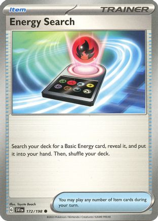 Energy Search 172  - Reverse Holofoil SV01 Scarlet & Violet Base Set - Common