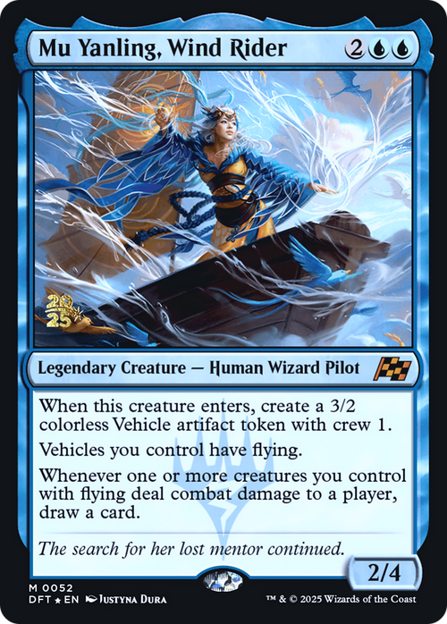 Mu Yanling, Wind Rider (PRE-52S) - Prerelease Cards Foil