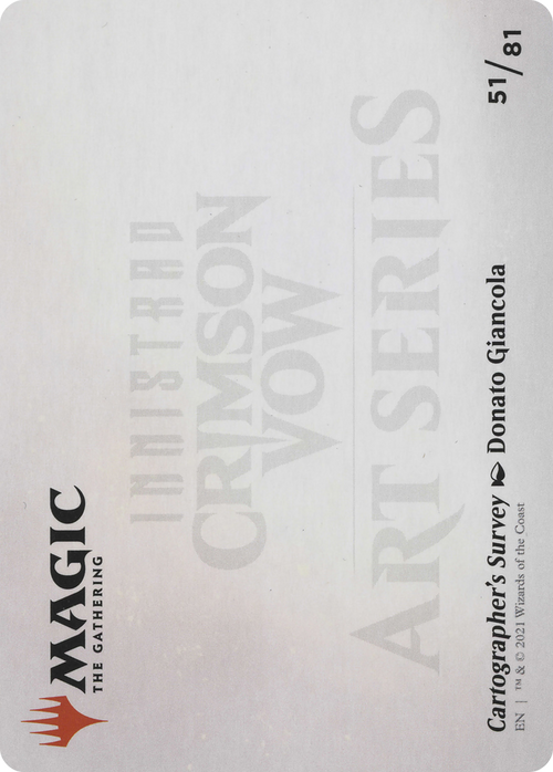 Cartographer's Survey // Cartographer's Survey (AVOW-051) - Crimson Vow Art Series (Borderless) Foil