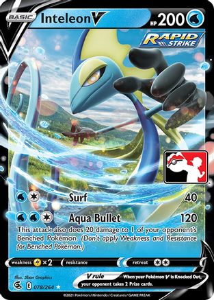 Inteleon V/264  - Holofoil Prize Pack Series Cards - Ultra Rare