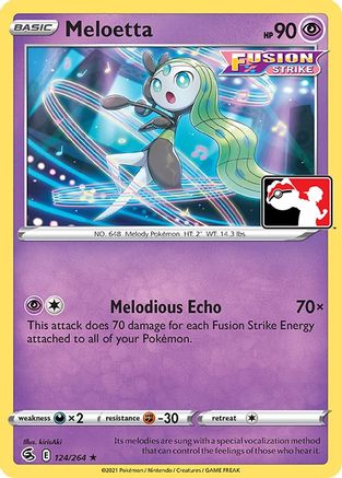 Meloetta/264  Prize Pack Series Cards - Rare