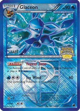 Glaceon - 23/116 (City Championships) [Staff]/116  - Holofoil League & Championship Cards - Promo
