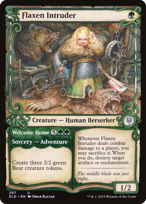 Flaxen Intruder (Showcase) (ELD-297) - Throne of Eldraine: (Showcase) Foil