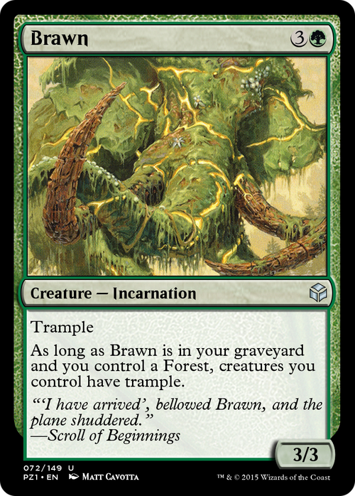 Brawn (PZ1-072) - Legendary Cube Prize Pack