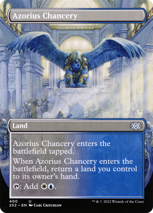 Azorius Chancery (Borderless) (2X2-400) - Double Masters 2022 Foil