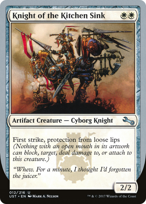 Knight of the Kitchen Sink (C) (UST-12C) - Unstable