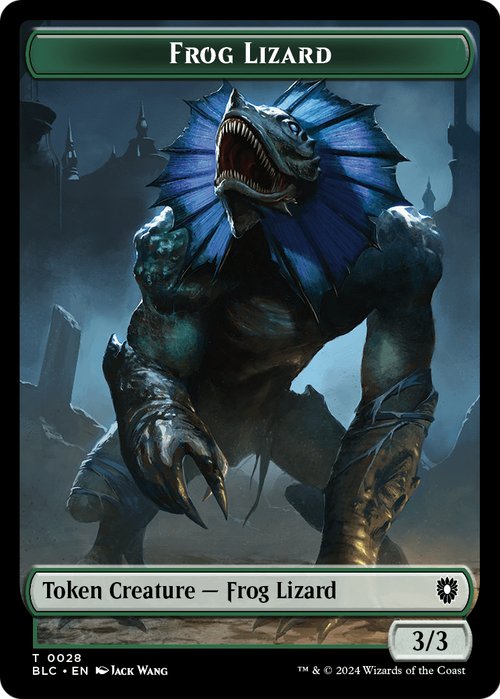 Frog Lizard (TBLC-028) - Bloomburrow Commander Tokens