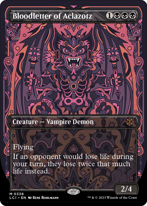 Bloodletter of Aclazotz (Borderless) (LCI-336) - The Lost Caverns of Ixalan Foil