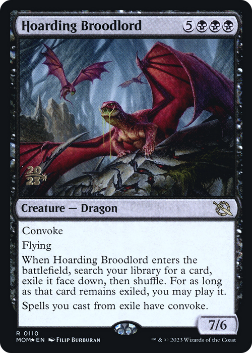 Hoarding Broodlord (PRE-110) - March of the Machine Promos Foil