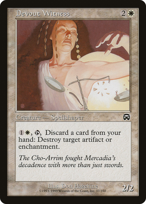 Devout Witness (MMQ-017) - Mercadian Masques