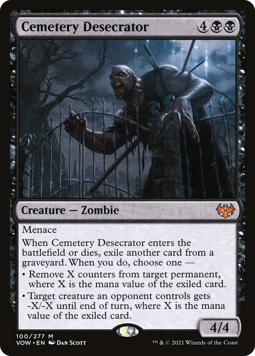 Cemetery Desecrator (VOW-100) - Innistrad: Crimson Vow Foil