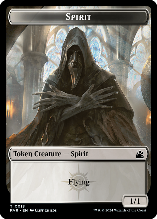 Spirit (TRVR-018) - Ravnica Remastered Tokens Foil